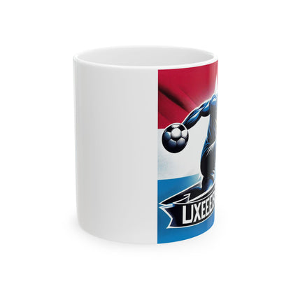 Flag Village Luxembourg Sporting Flag Ceramic Coffee Mug 11oz LUX0006