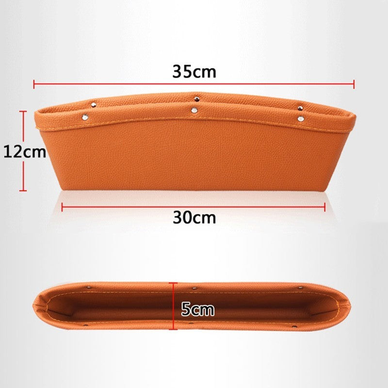 Flag Village Auto Tools Car Organizer Box Caddy Catcher PU Leather Seat Gap Storage Bag