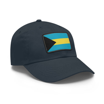 Flag Village Bahamas Flag Hat Cap with Leather Patch