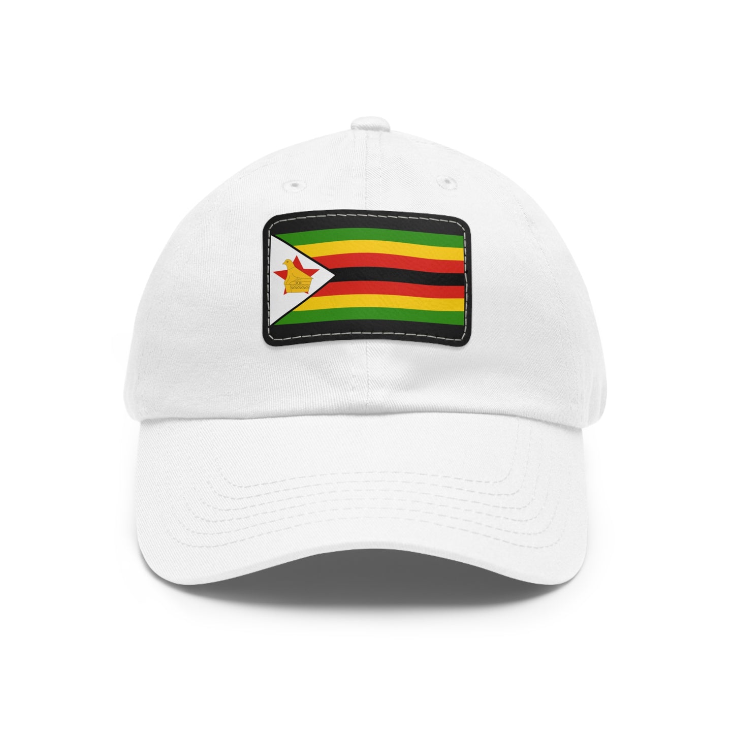 Flag Village Zimbabwe Flag Hat Cap with Leather Patch