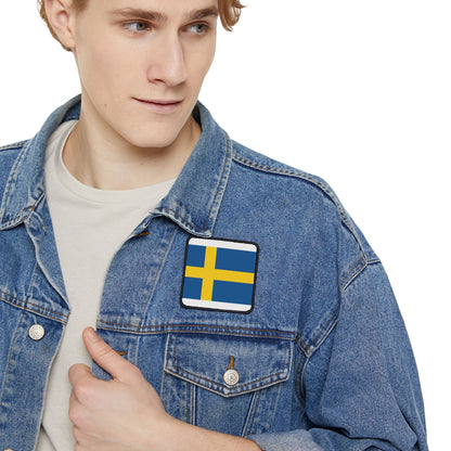 Flag Village Sweden Flag Embroidery Iron-On Patches