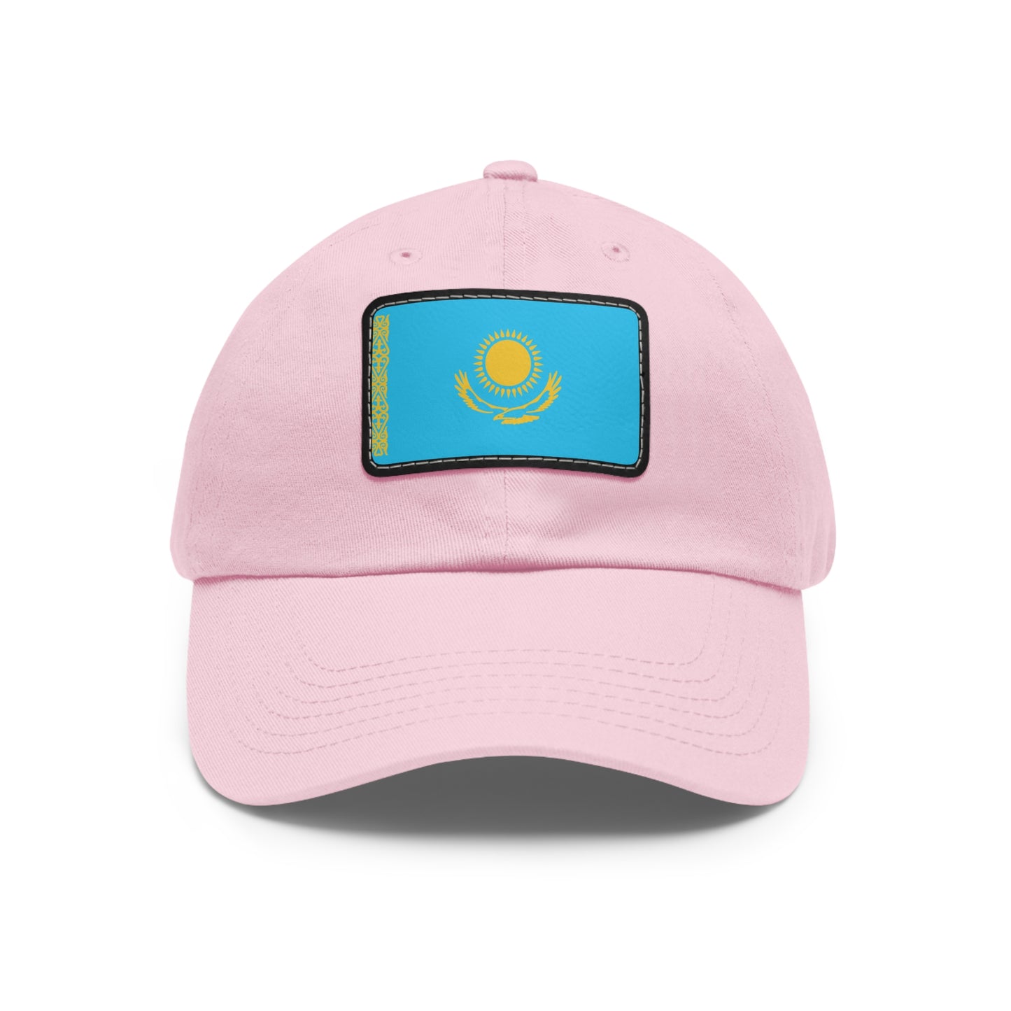 Flag Village Kazakhstan Flag Hat Cap with Leather Patch