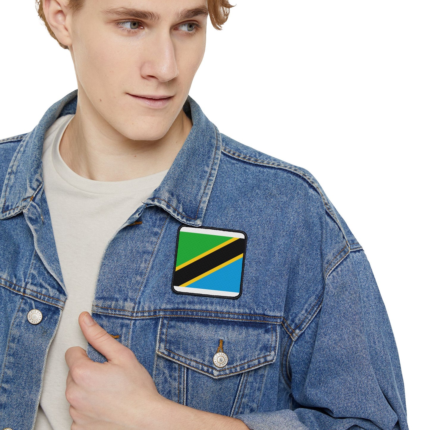 Flag Village Tanzania Flag Embroidery Iron-On Patches