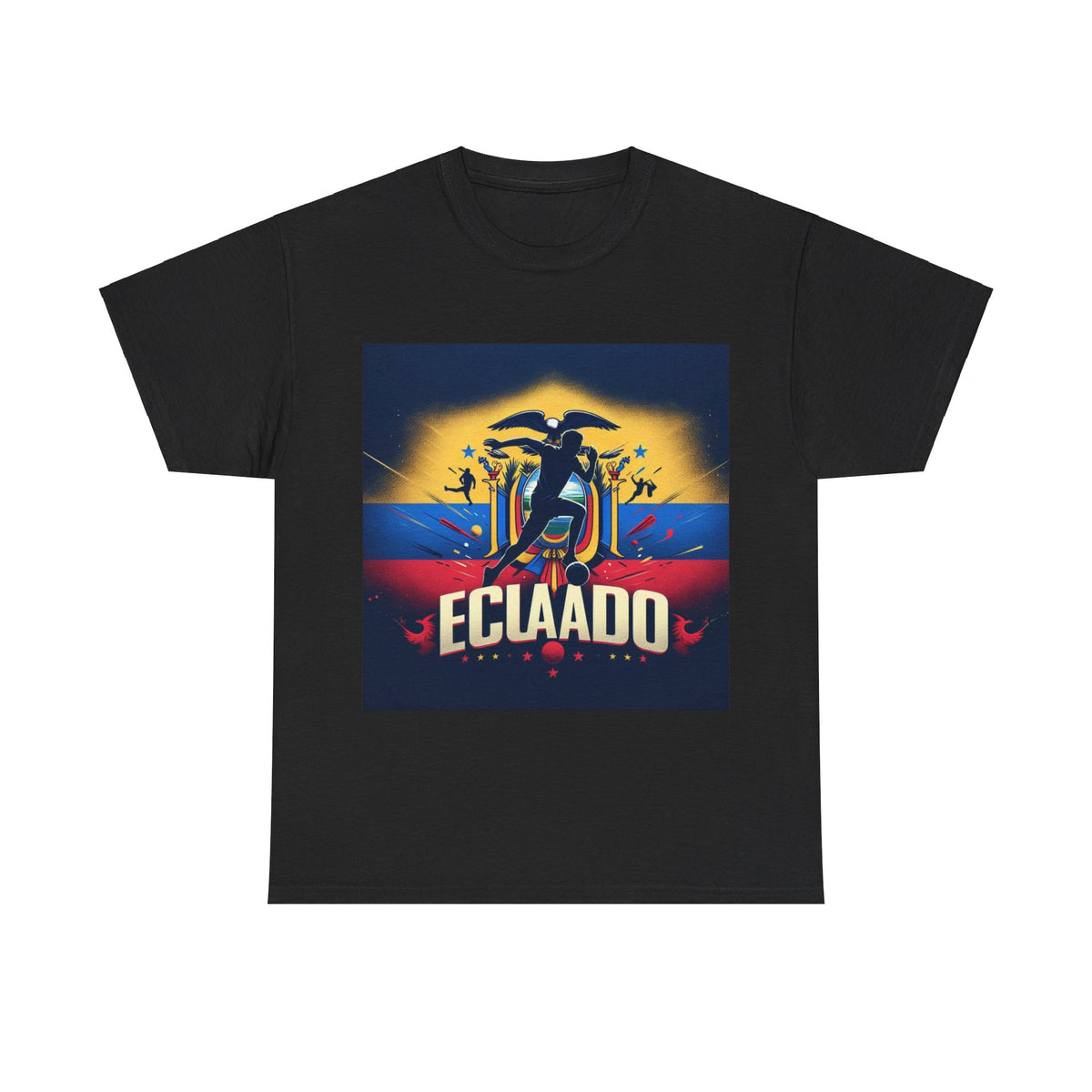 Flag Village Ecuador Sporting Flag T-SHIRT Heavy Cotton Tee ECU0003