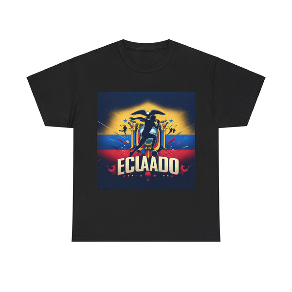 Flag Village Ecuador Sporting Flag T-SHIRT Heavy Cotton Tee ECU0003