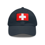 Flag Village Switzerland Flag Hat Cap with Leather Patch