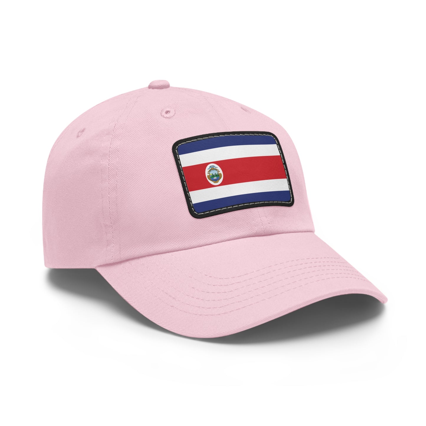 Flag Village Costa Rica Flag Hat Cap with Leather Patch