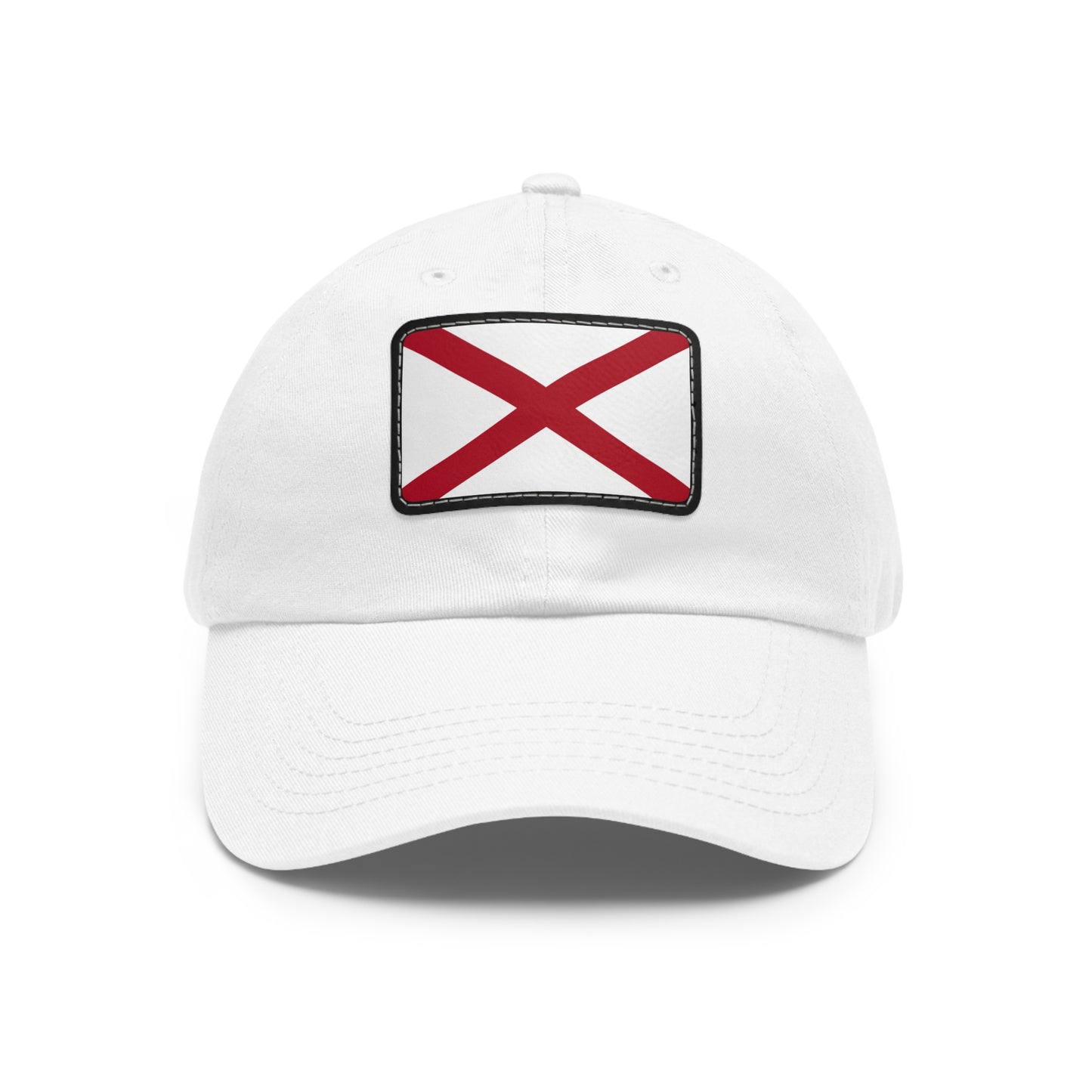 Flag Village USA Alabama State Flag Hat Cap with Leather Patch