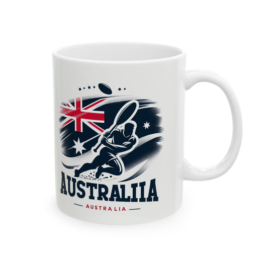 Flag Village Australia Sporting Flag Ceramic Coffee Mug 11oz FV-MG0208