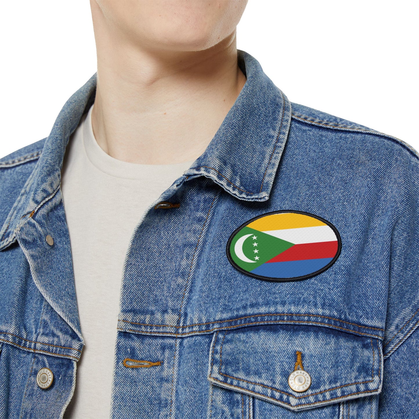 Flag Village Comoros Flag Embroidery Iron-On Patches