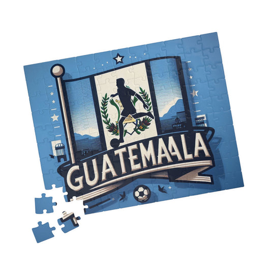 Flag Village Guatemala Sporting Flag Puzzle (110, 252, 520, 1014-piece) GTM0001