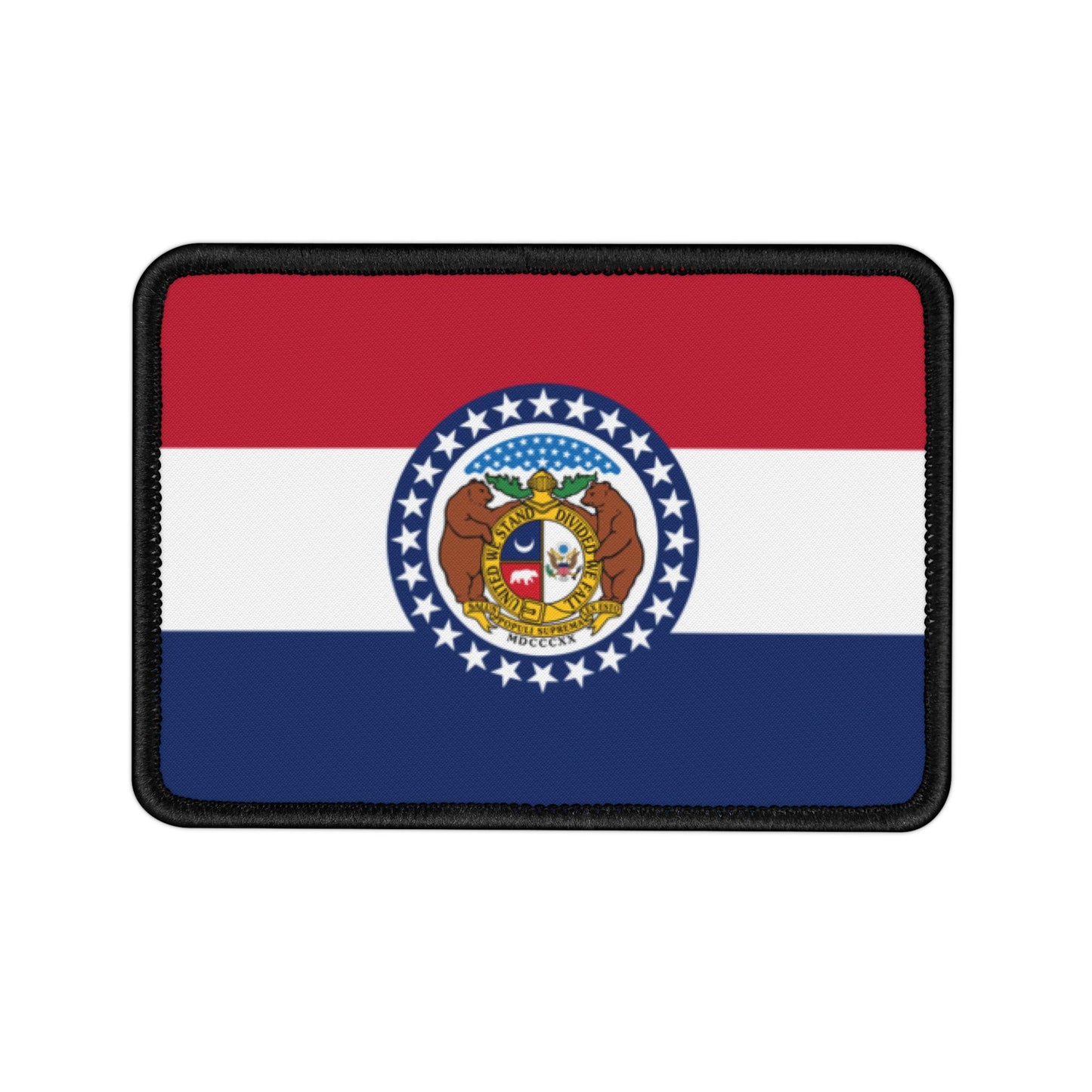 Flag Village Missouri State Flag Embroidery Iron-On Patches