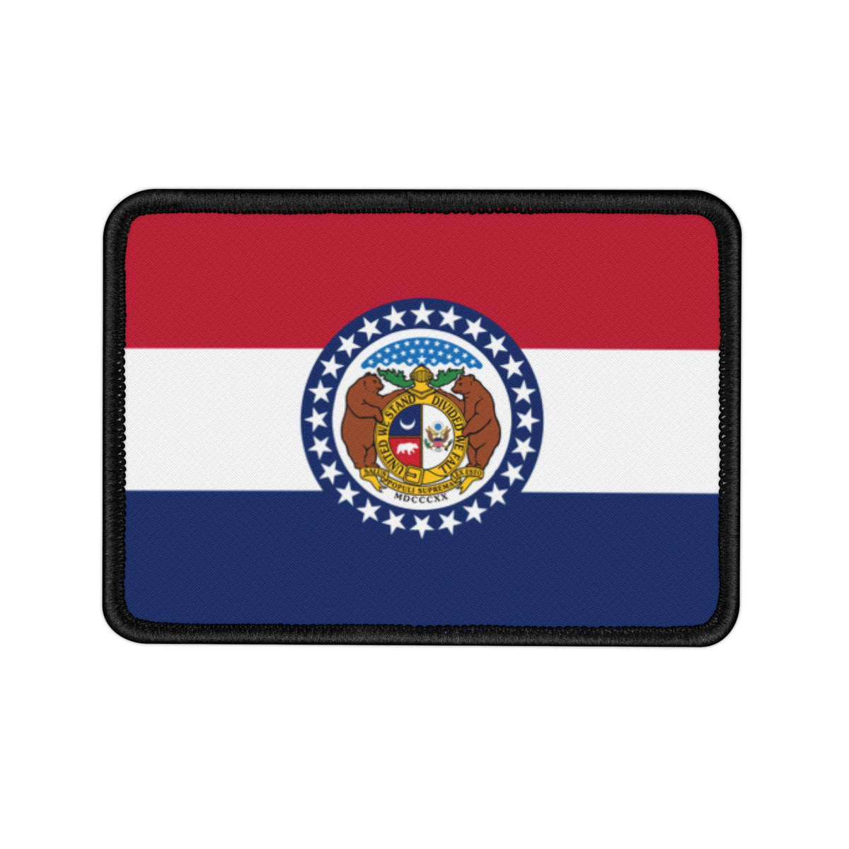 Flag Village Missouri State Flag Embroidery Iron-On Patches