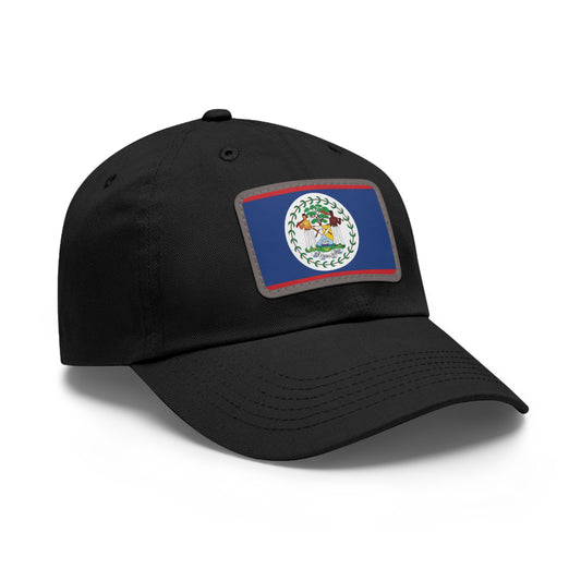 Flag Village Belize Flag Hat Cap with Leather Patch