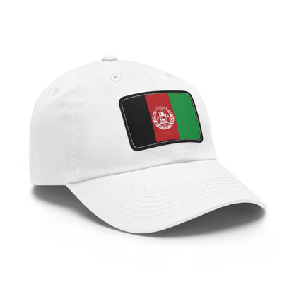 Flag Village Afghanistan Flag Hat Cap with Leather Patch