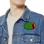 Flag Village Zambia State Flag Embroidered Iron-On Patch