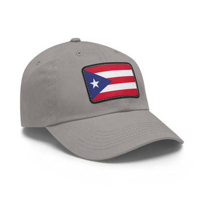Flag Village Puerto Rico Flag Hat Cap with Leather Patch