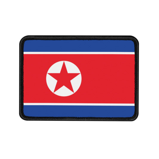 Flag Village North Korea Flag Embroidery Iron-On Patches