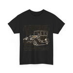 Flag Village USA Vintage Car Flag T-SHIRT Heavy Cotton Tee USA0005