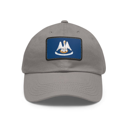 Flag Village USA Louisiana State Flag Hat Cap with Leather Patch FV-CP0124