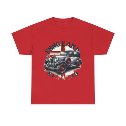 Flag Village UK Vintage Car Flag T-SHIRT Heavy Cotton Tee UK0016