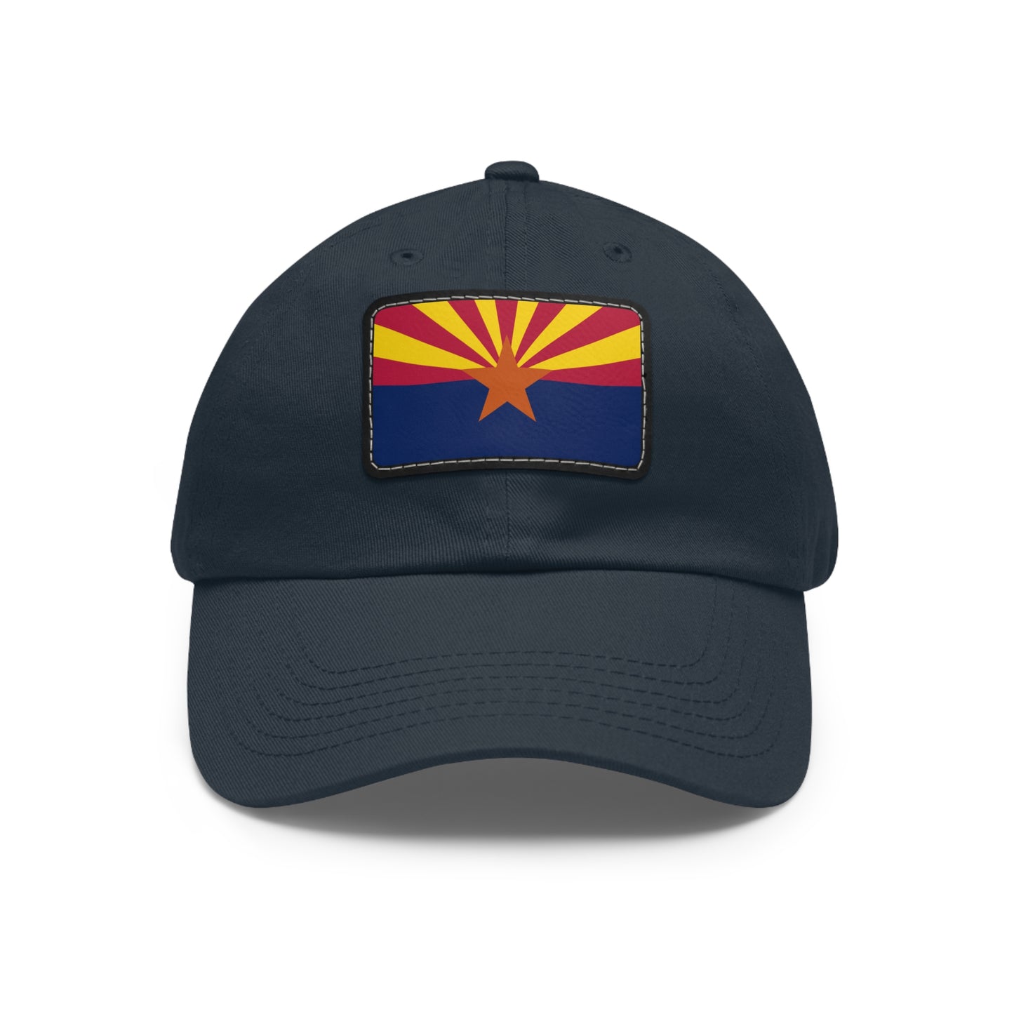 Flag Village USA Arizona State Flag Hat Cap with Leather Patch
