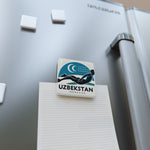 Flag Village Uzbekistan National Flag Fridge Magnet