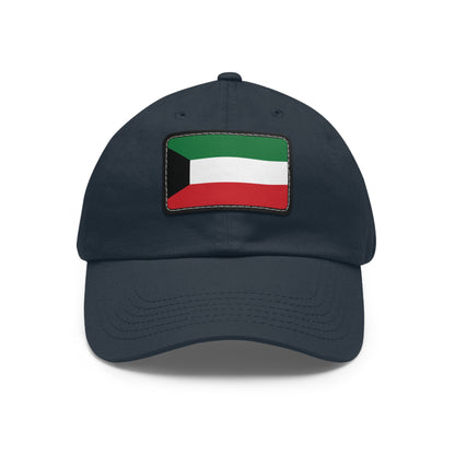 Flag Village Kuwait Flag Hat Cap with Leather Patch