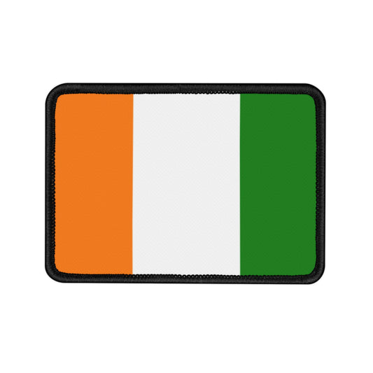 Flag Village Cote D'Ivoire(Ivory Coast) Flag Embroidery Iron-On Patches
