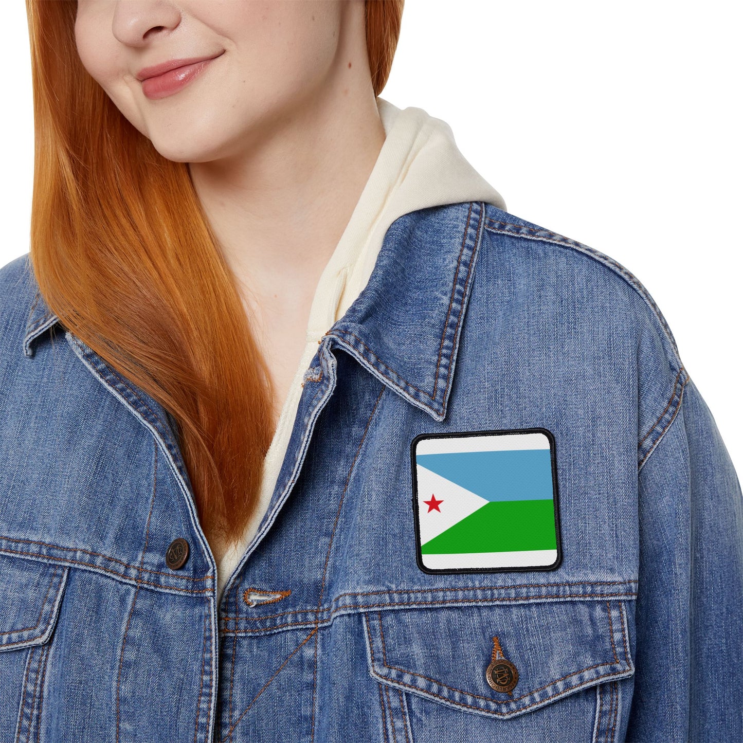 Flag Village Djibouti Flag Embroidery Iron-On Patches