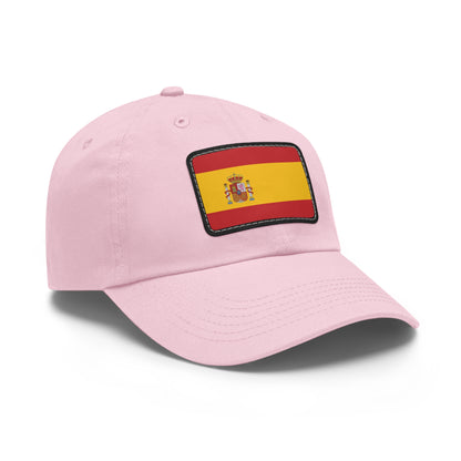 Flag Village Spain Flag Hat Cap with Leather Patch