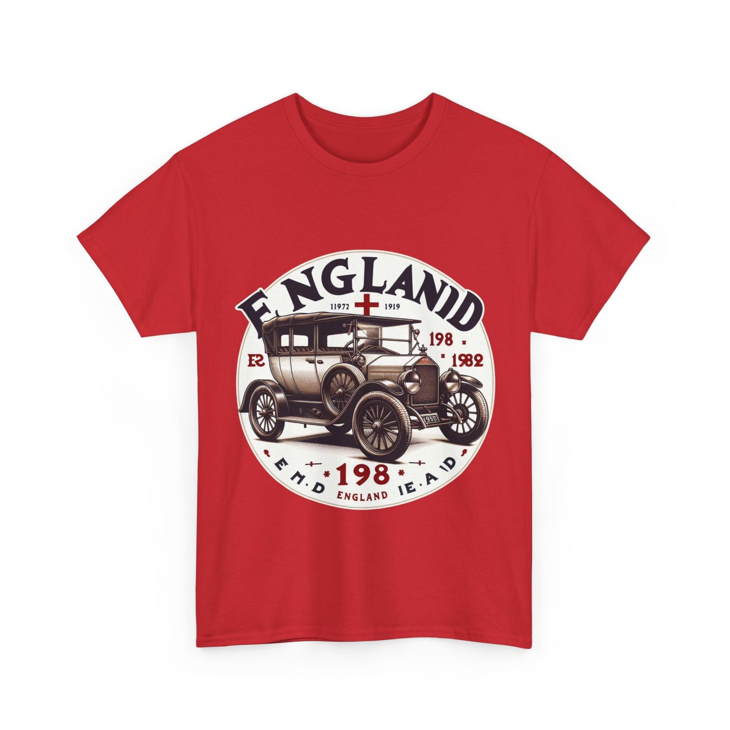 Flag Village UK Vintage Car Flag T-SHIRT Heavy Cotton Tee UK0011