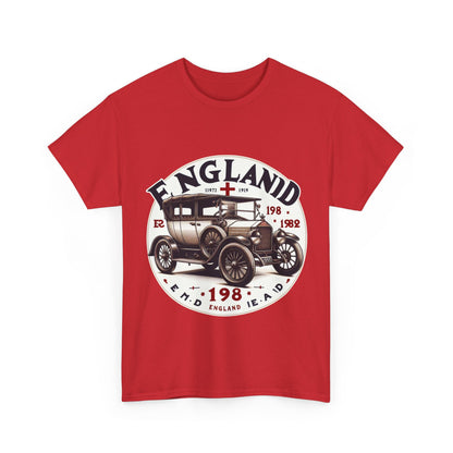 Flag Village UK Vintage Car Flag T-SHIRT Heavy Cotton Tee UK0011