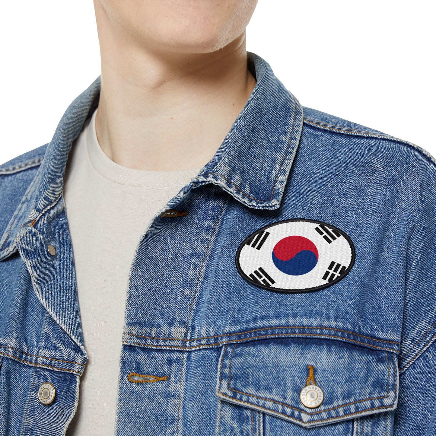 Flag Village South Korea Flag Embroidery Iron-On Patches