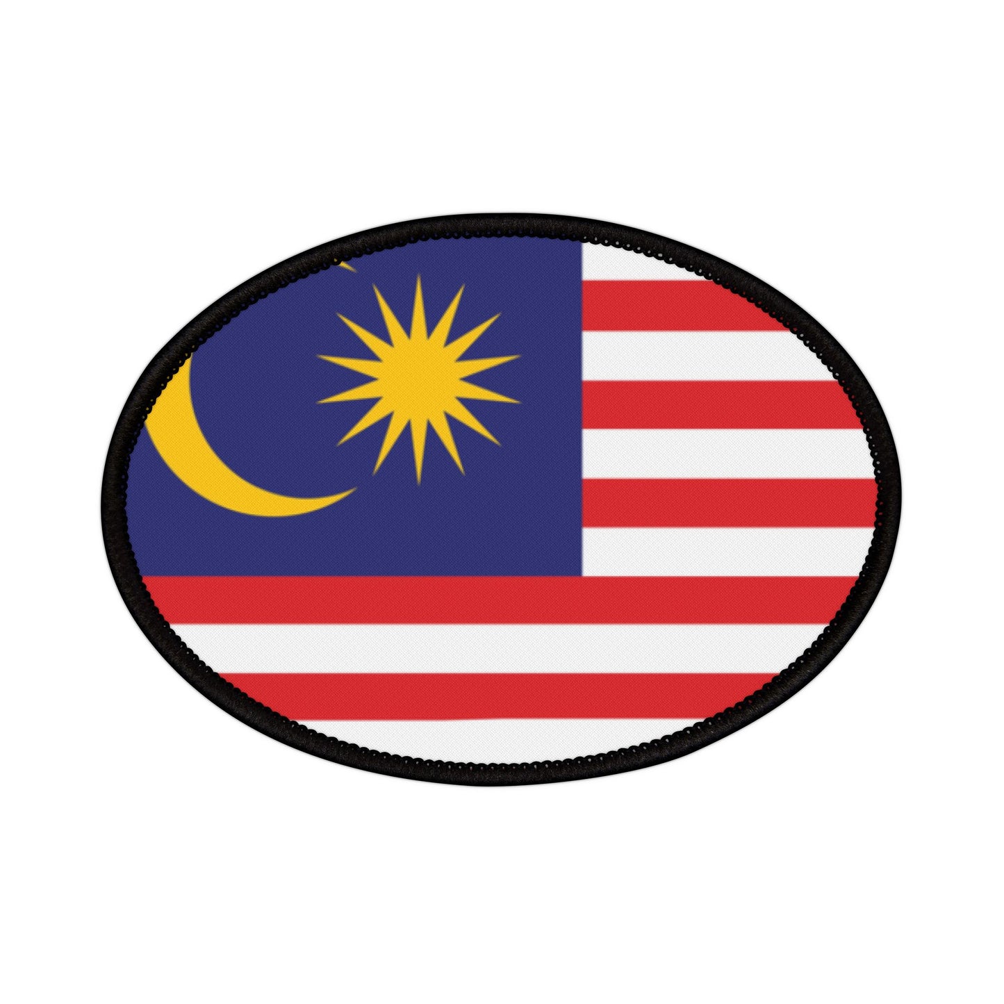 Flag Village Malaysia Flag Embroidery Iron-On Patches
