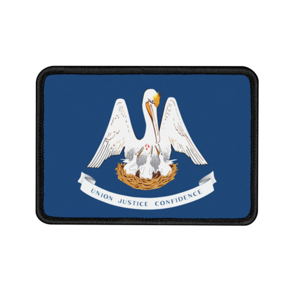 Flag Village Louisiana State Flag Embroidered Iron-On Patch