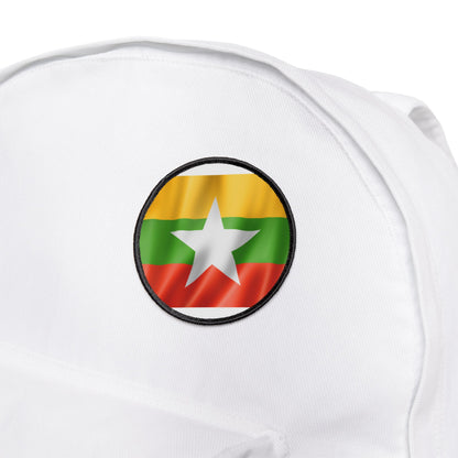 Flag Village Myanmar Flag Embroidery Iron-On Patches
