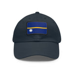 Flag Village Nauru Flag Hat Cap with Leather Patch