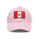 Flag Village Peru Flag Hat Cap with Leather Patch