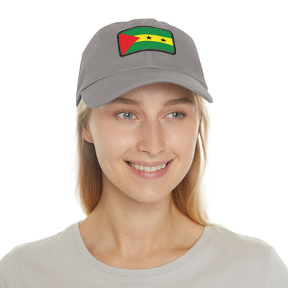 Flag Village Sao Tome And Principe Flag Hat Cap with Leather Patch