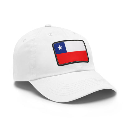 Flag Village Chile Flag Hat Cap with Leather Patch