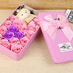 Flag Village Soap Flower Rose Soap Flower Flower Gift Box Valentine's Day Gift for Girlfriend Extra Large Square