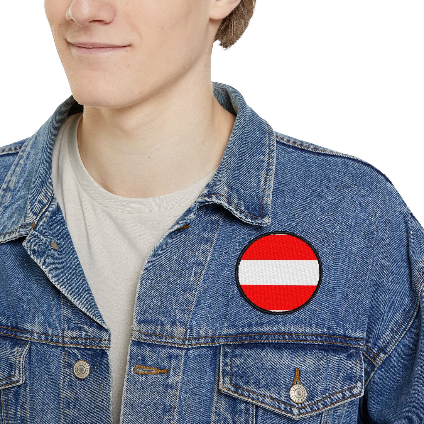 Flag Village Austria Flag Embroidery Iron-On Patches