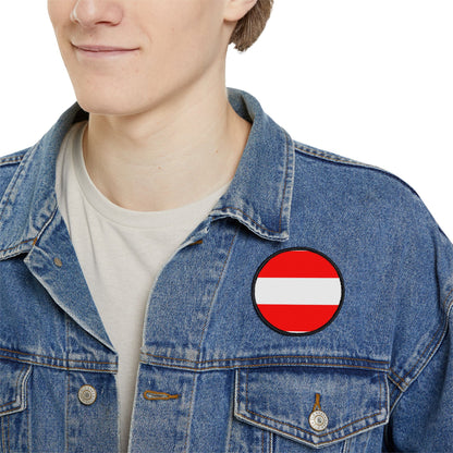 Flag Village Austria Flag Embroidery Iron-On Patches