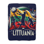Flag Village Lithuania Sporting Flag Sherpa Fleece Blanket LTU0001