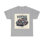 Flag Village USA Vintage Car Flag T-SHIRT Heavy Cotton Tee USA0019