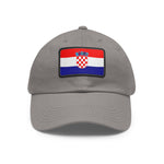Flag Village Croatia Flag Hat Cap with Leather Patch