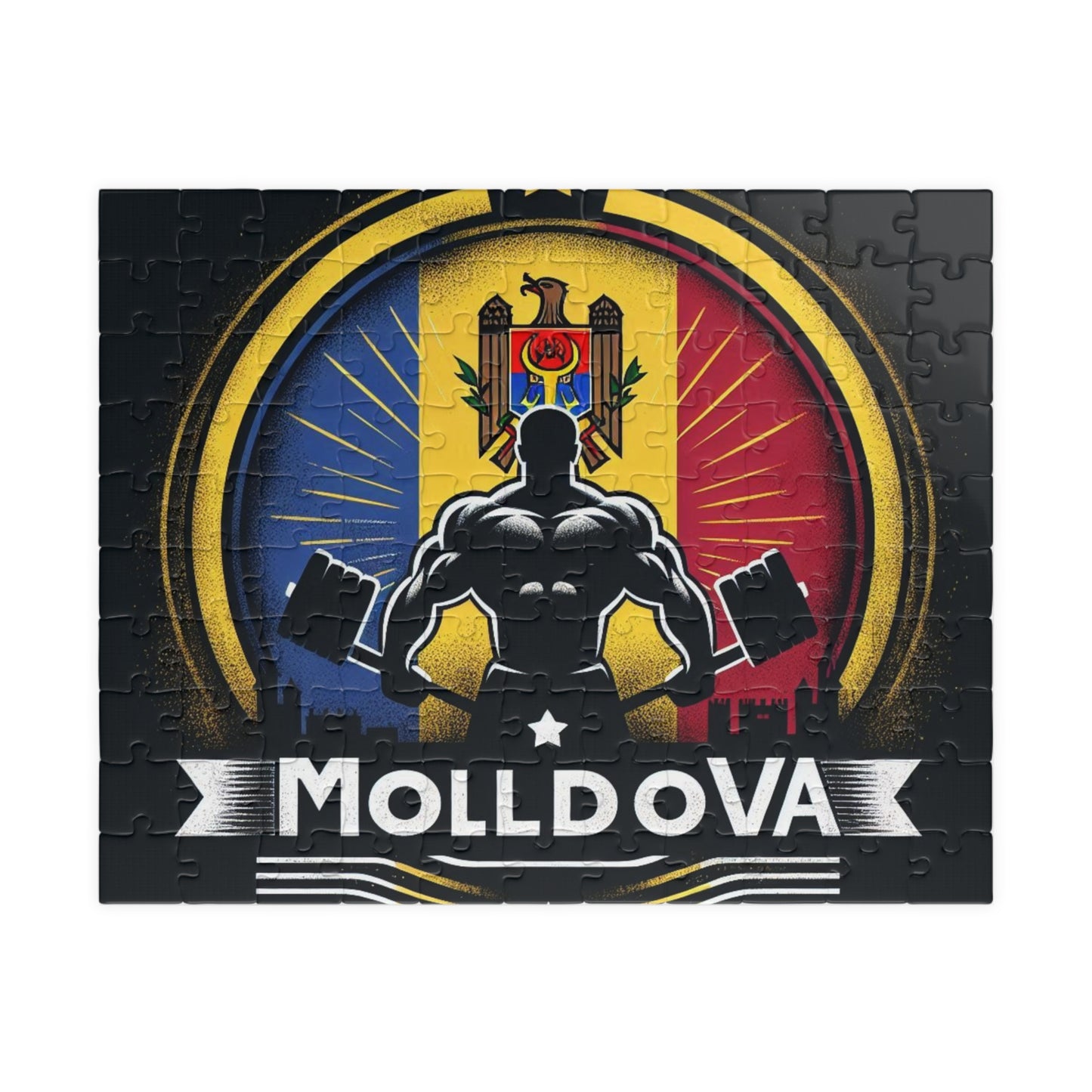 Flag Village Moldova Sporting Flag Puzzle (110, 252, 520, 1014-piece) MDA0001