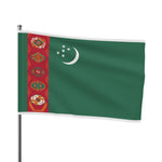 Flag Village Turkmenistan Flag 18" x 12" / 36" x 24" / 60" x 36"