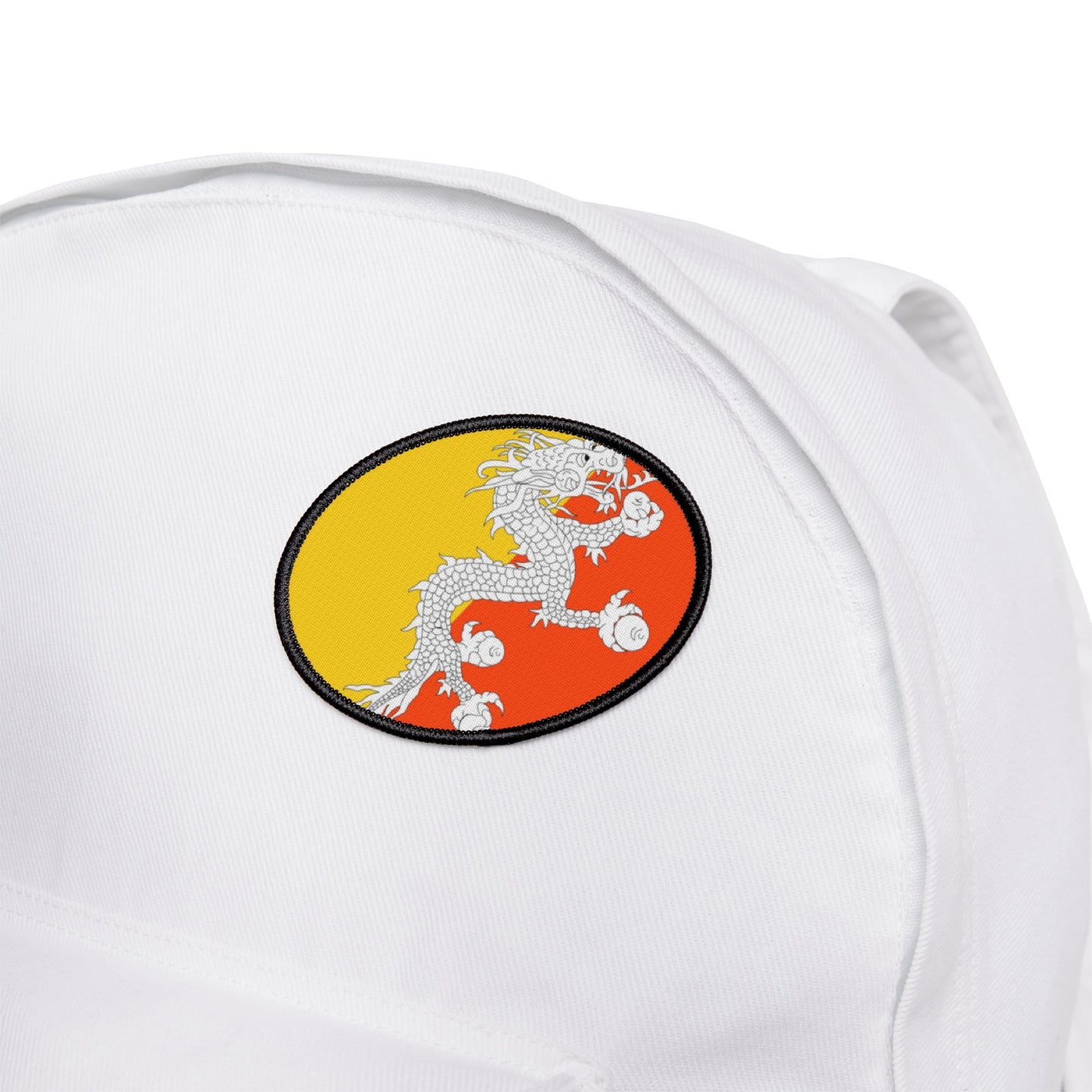Flag Village Bhutan Flag Embroidery Iron-On Patches